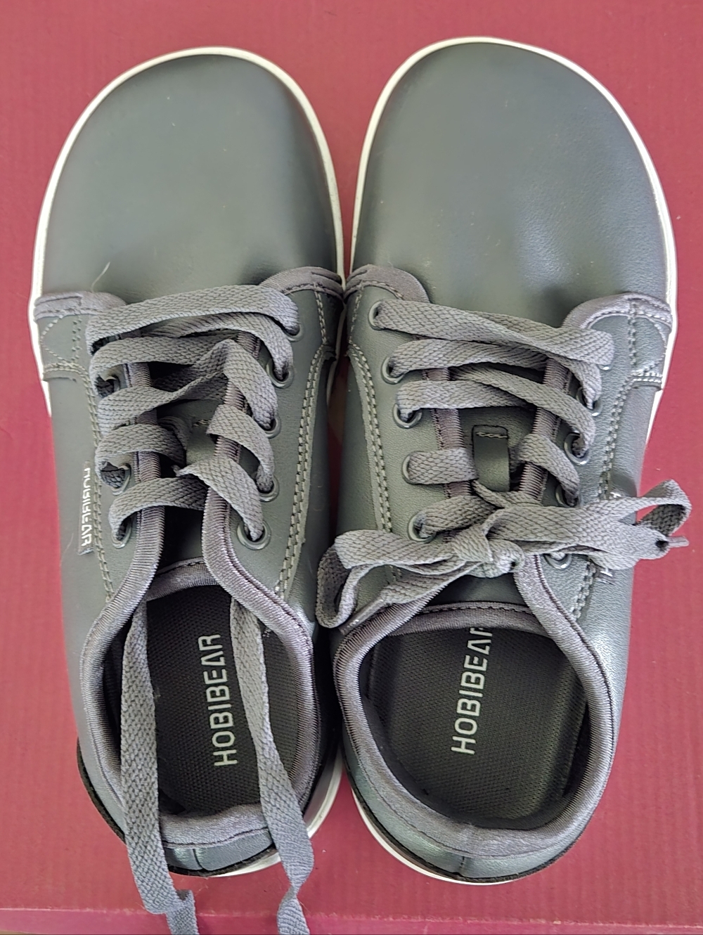 Hobibear Ivy Men's Gray Low-Top Lace-Up Sneakers